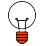 A white light bulb with a red base.