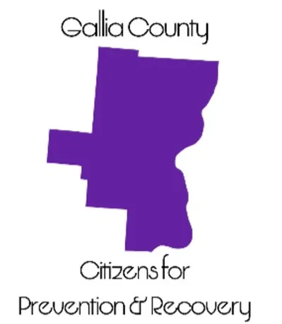 Gallia County map, citizens for prevention & recovery.