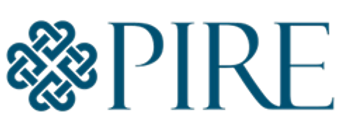 PIRE logo with a blue knot design.